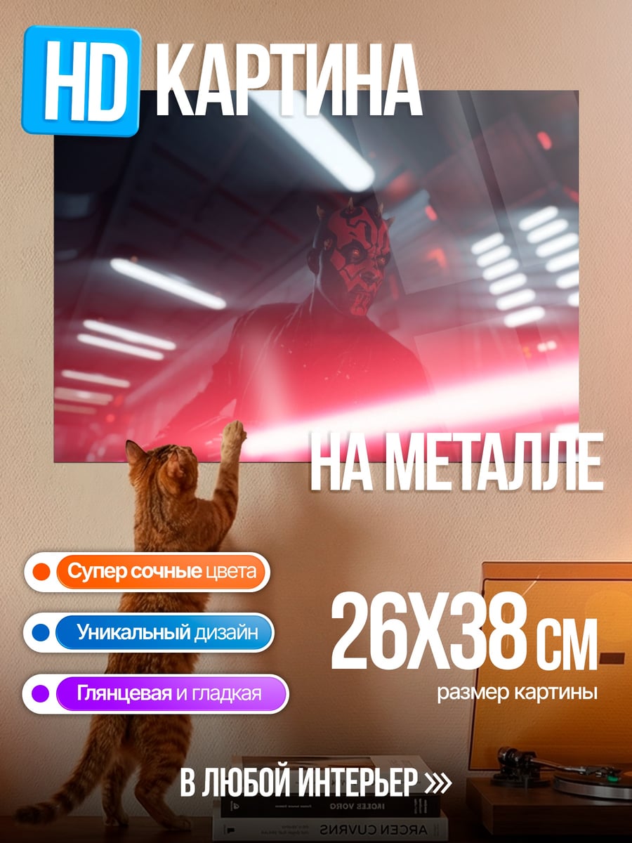 Картина на металле Дарт Мол