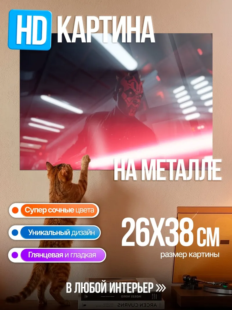 Картина на металле Дарт Мол