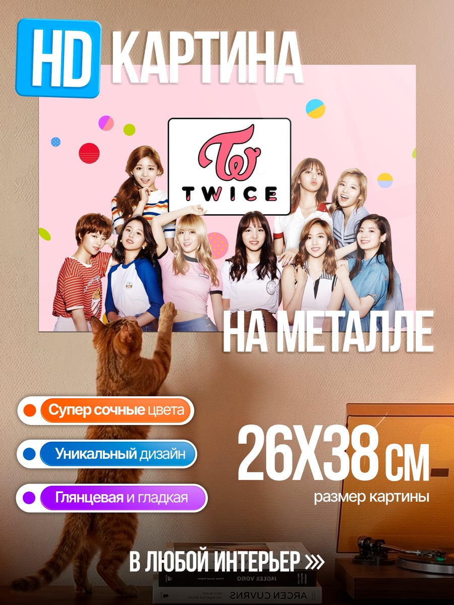 Картина на металле Группа TWICE