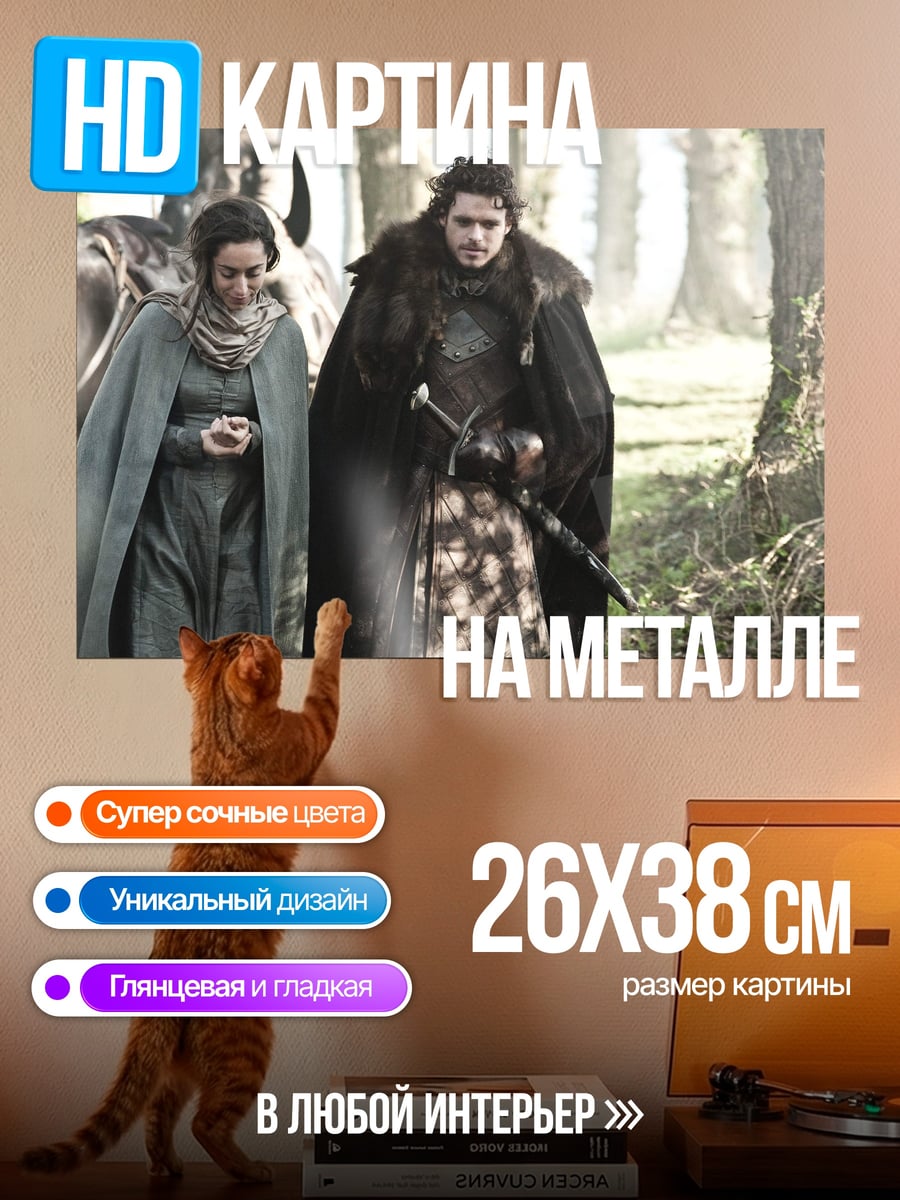 Картина на металле Джон Сноу