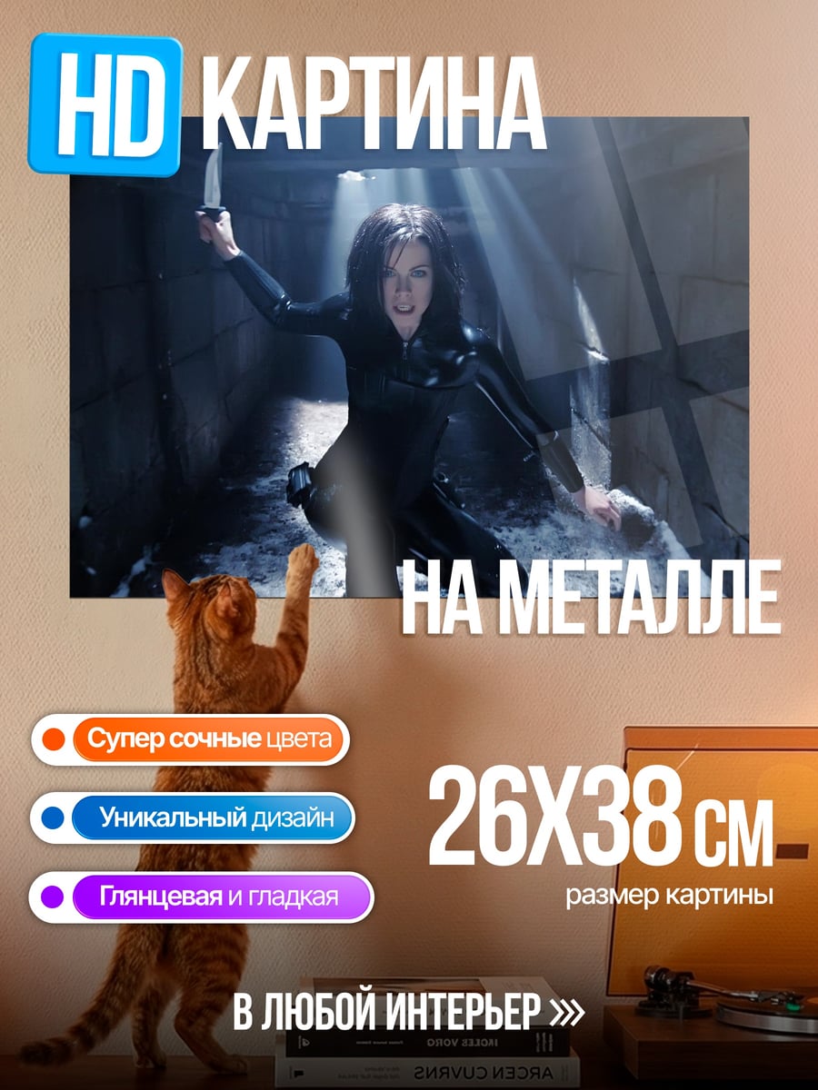 Картина на металле Селина Кайл