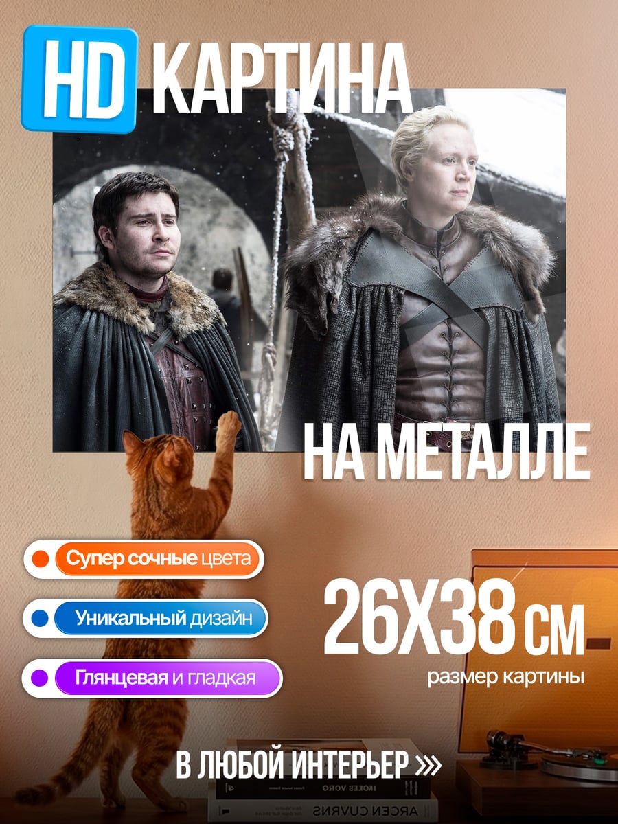Картина на металле Воины Севера