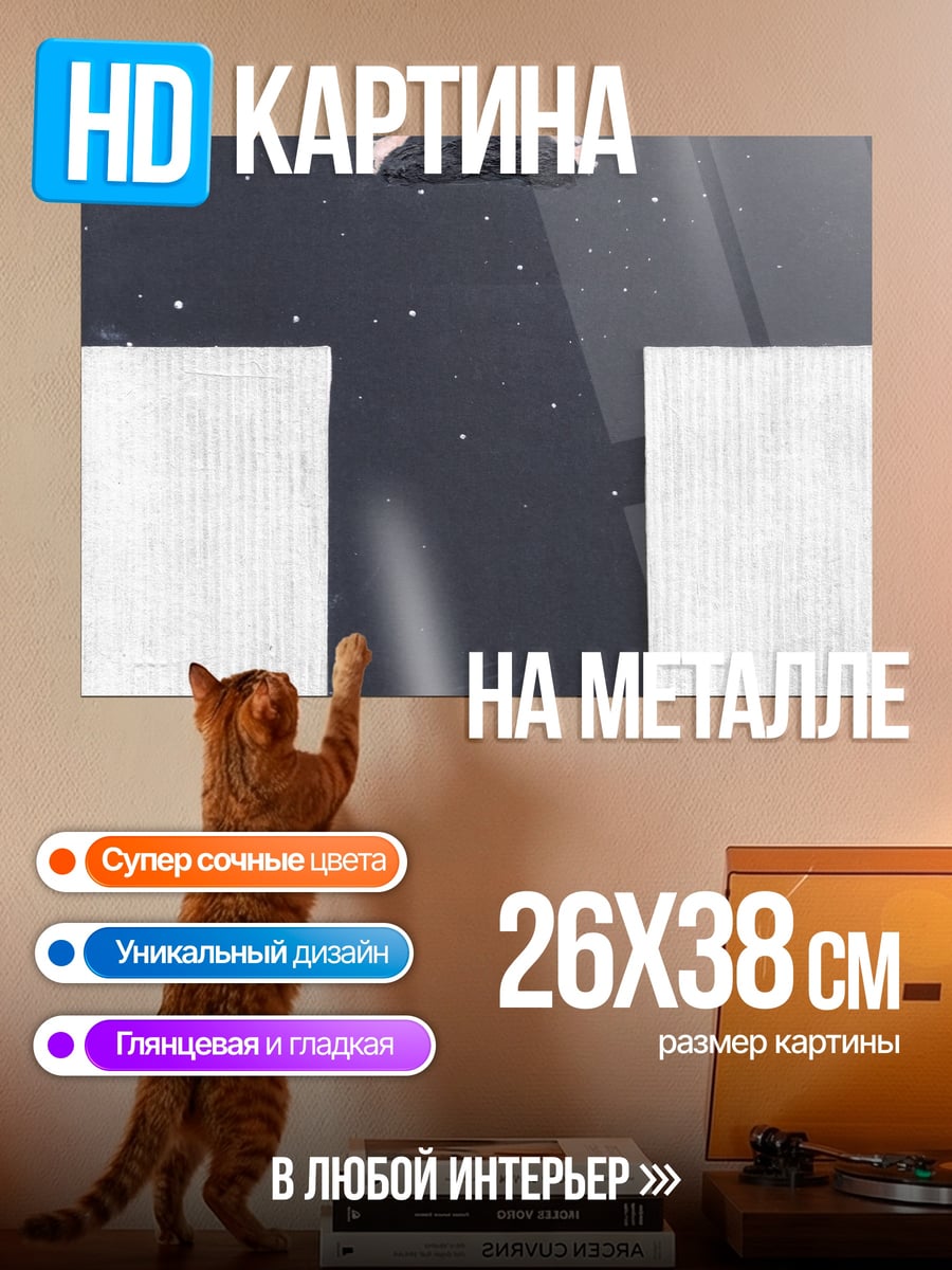 Картина на металле Прыжок в пустоту