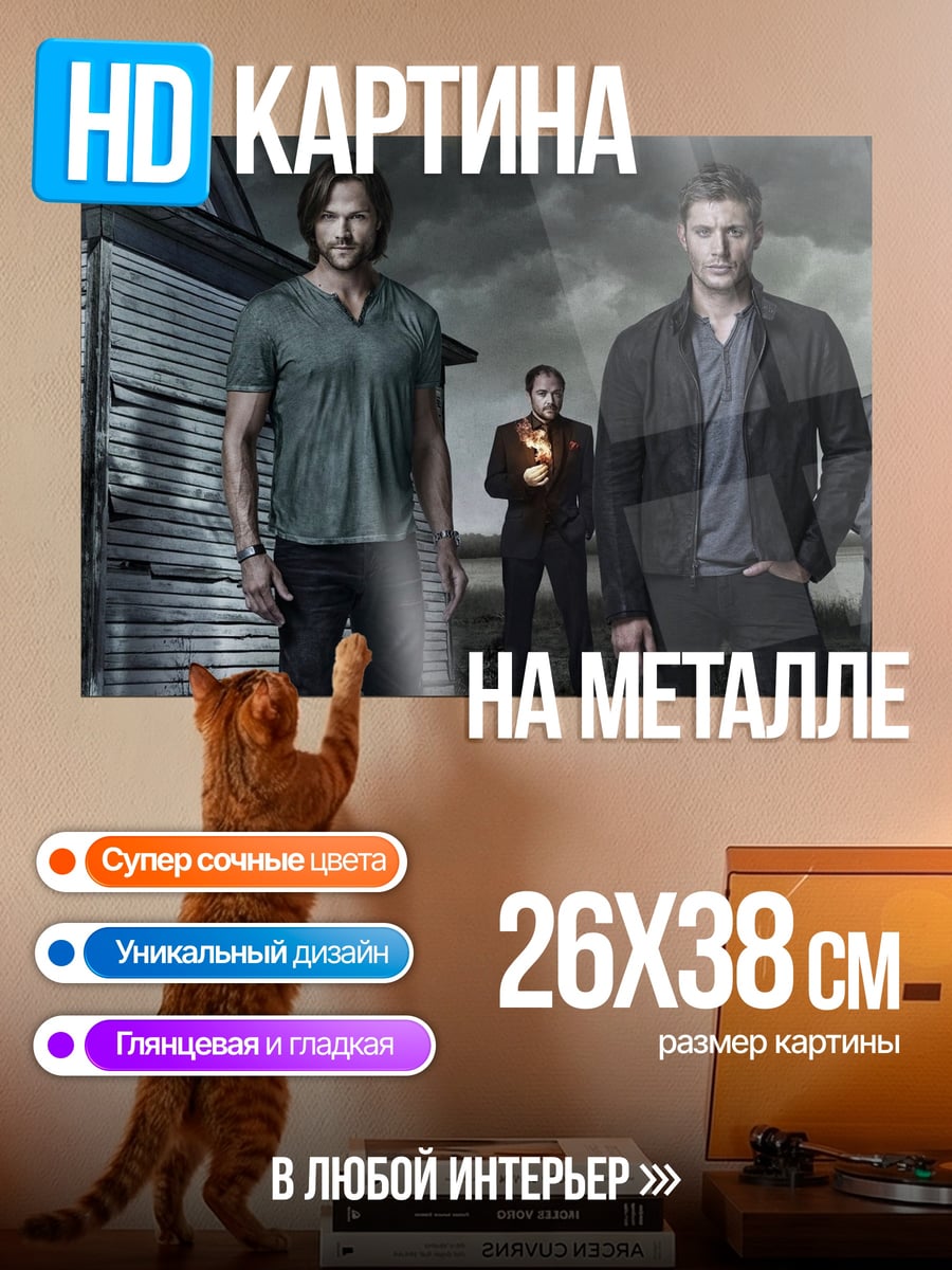 Картина на металле братья Винчестеры