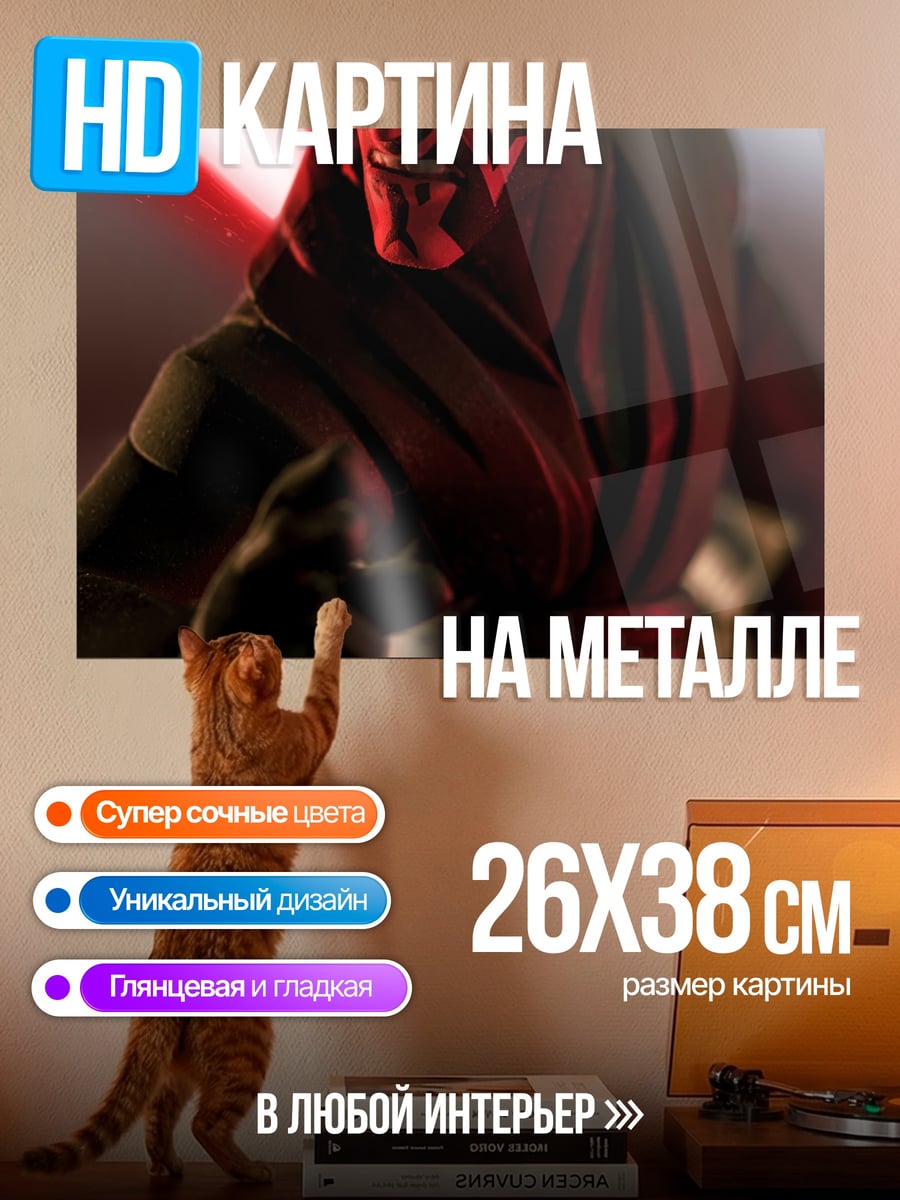 Картина на металле Дарт Мол Звездные Войны