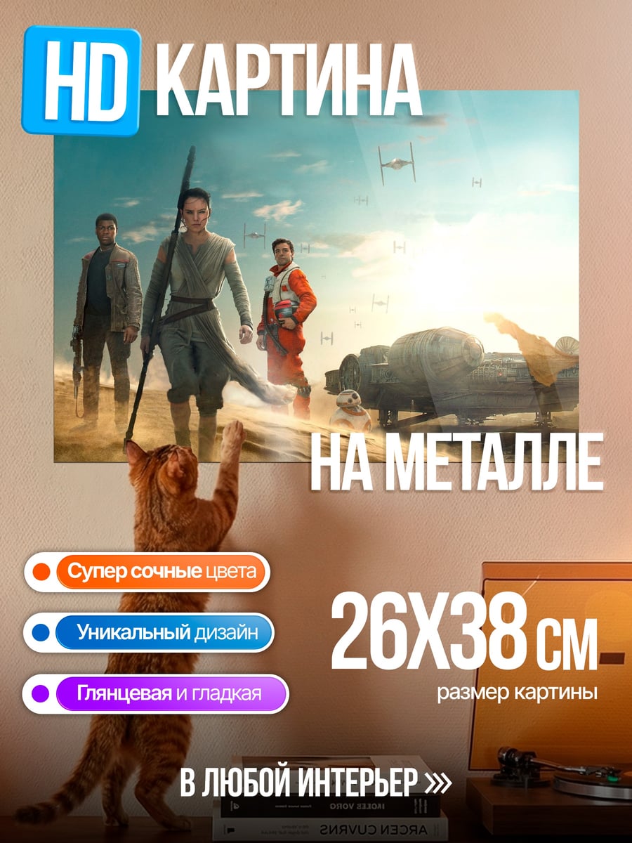 Картина на металле герои Звездных Войн