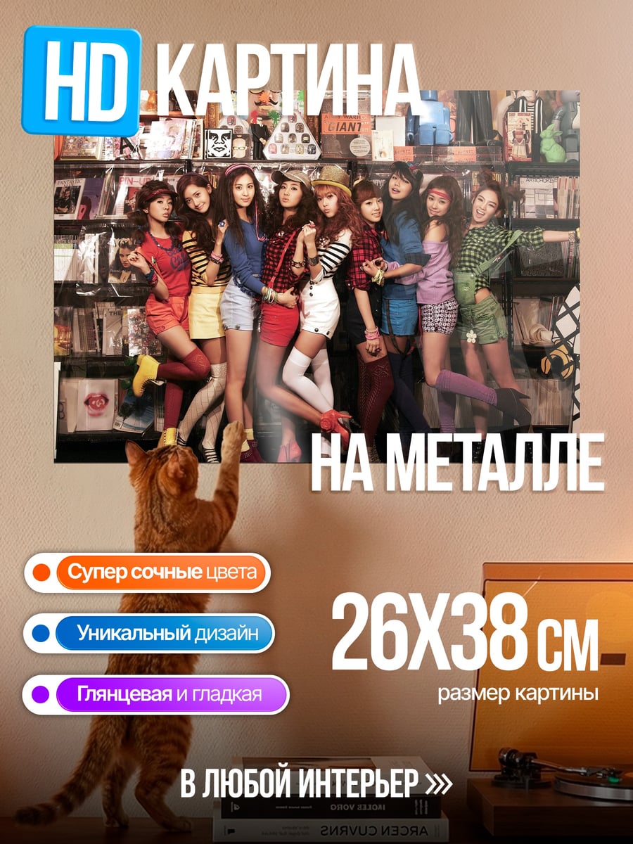Картина на металле Девушки K-pop группа