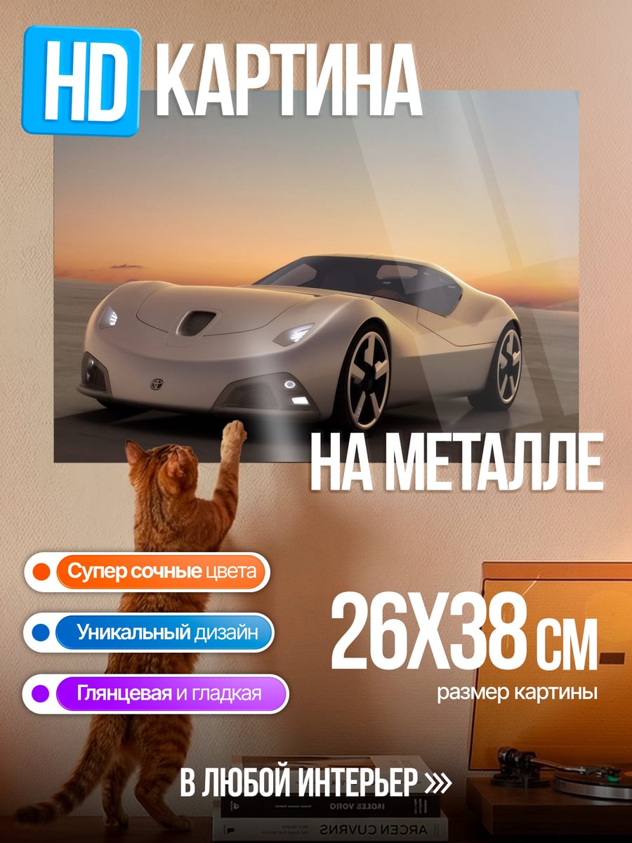 Картина на металле Спортивное авто