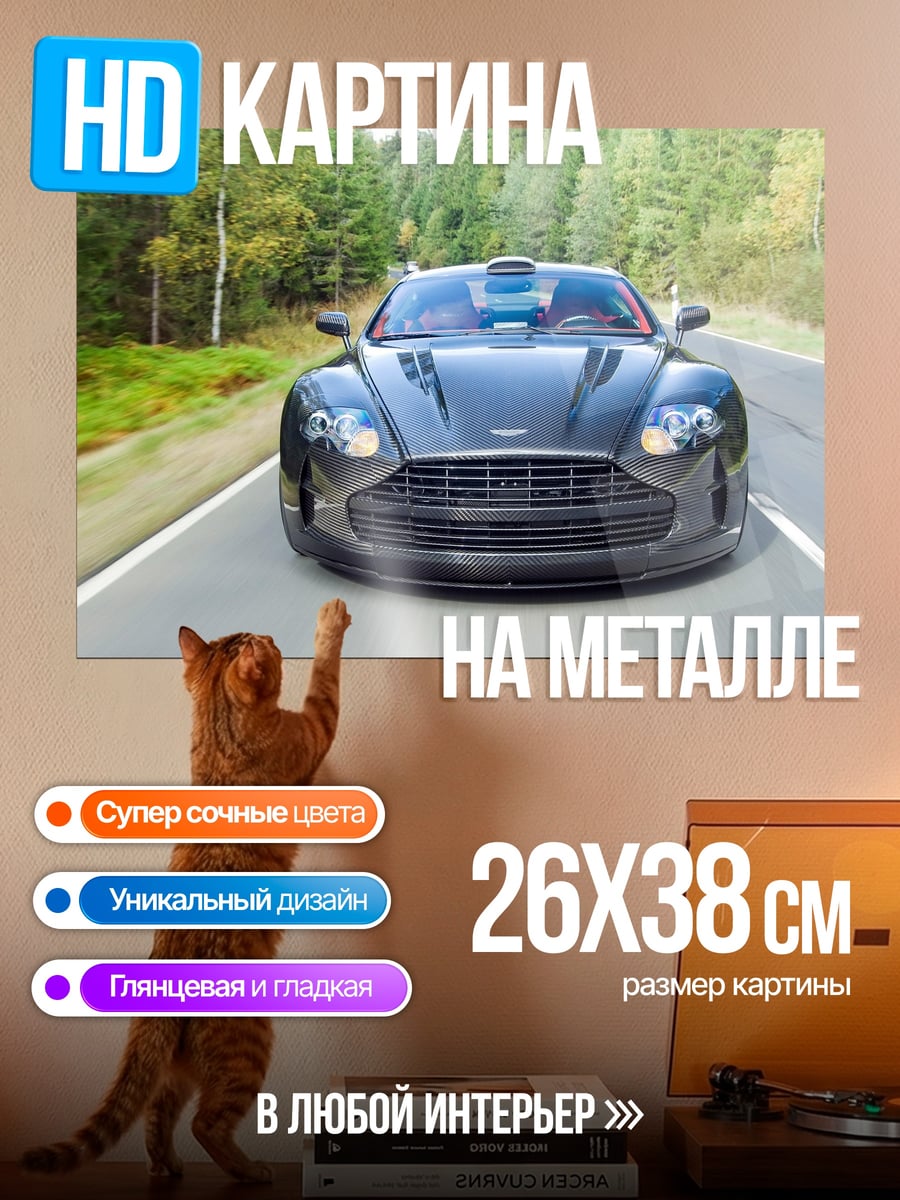 Картина на металле Скорость и мощь