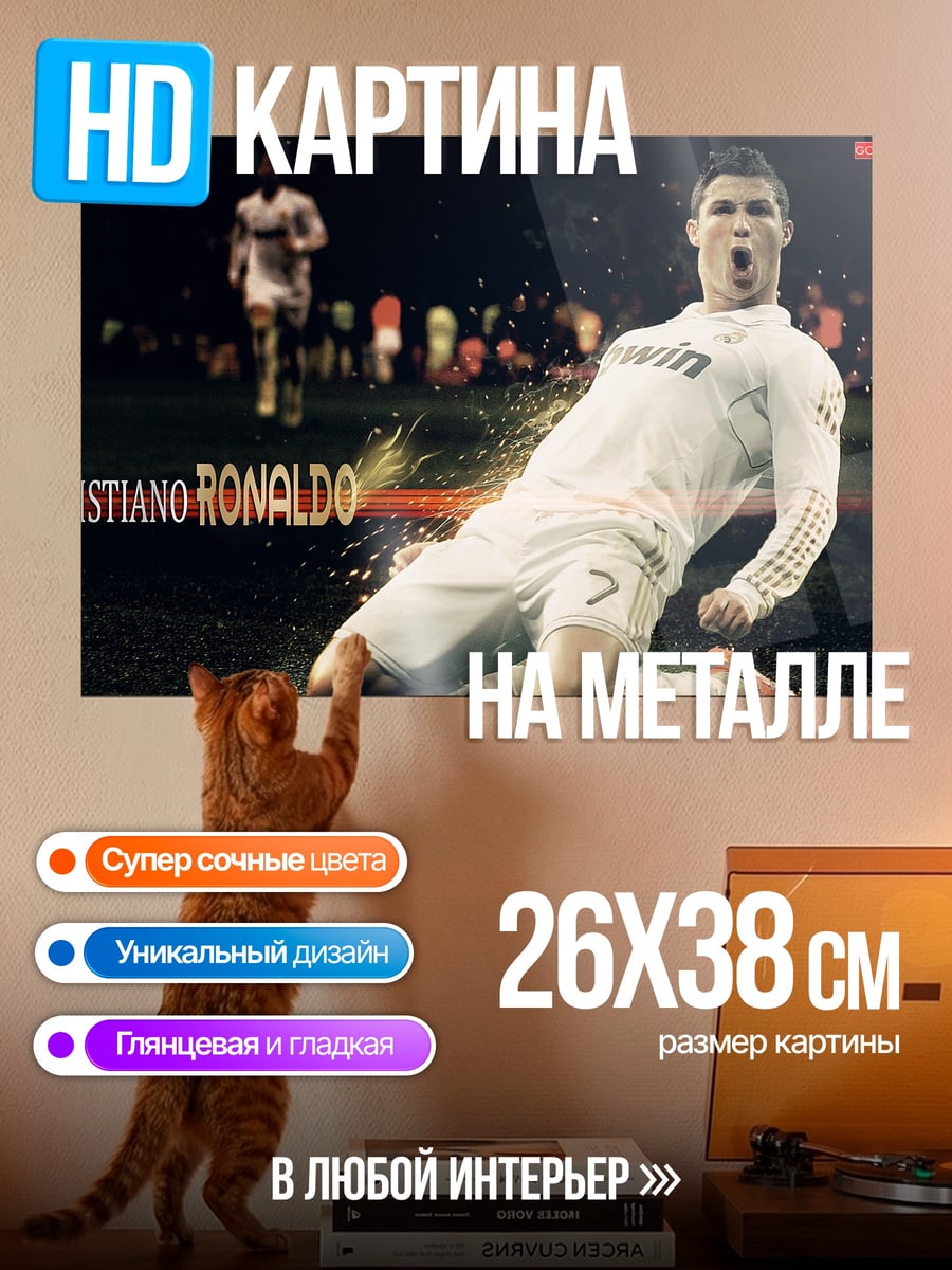 Картина на металле Криштиану Роналду