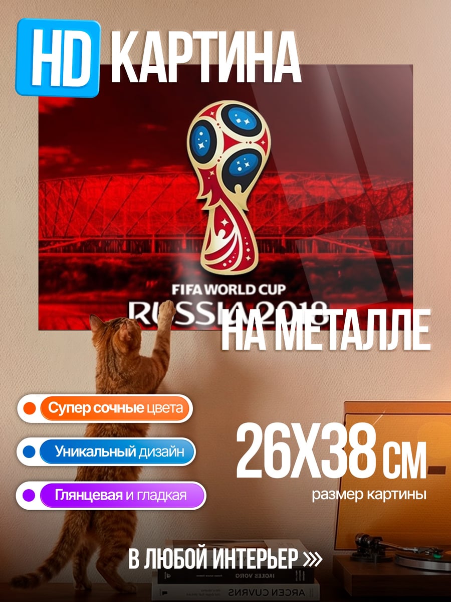 Картина на металле Чемпионат мира по футболу