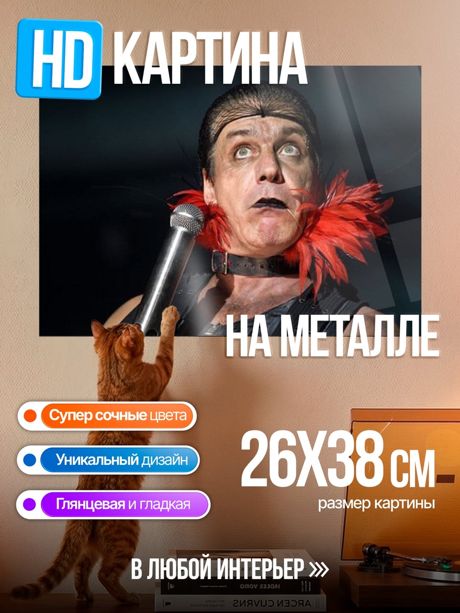 Картина на металле Тилль Линдеманн