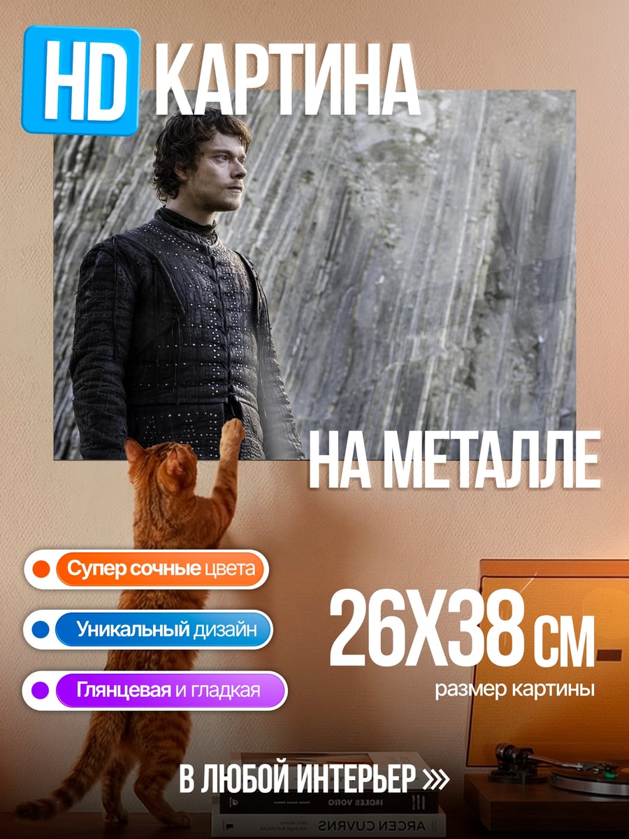 Картина на металле Теон Грейджой