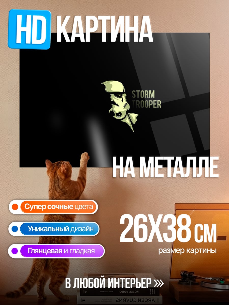 Картина на металле Штурмовик