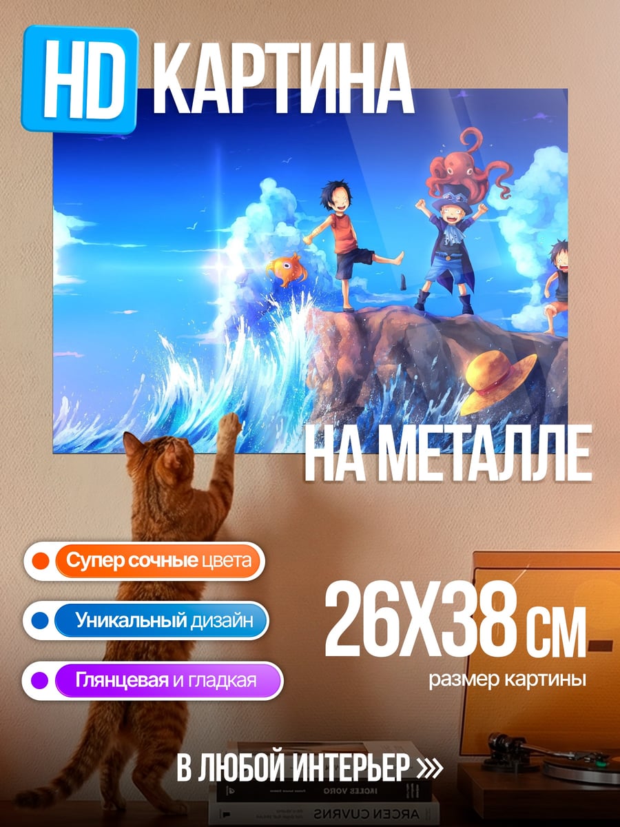 Картина на металле Персонажи One Piece