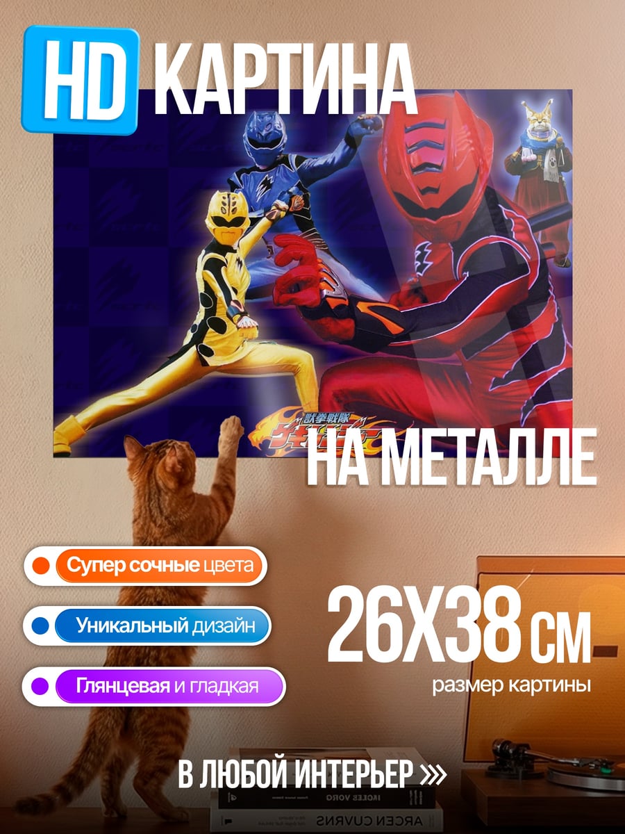 Картина на металле Рейнджеры силы
