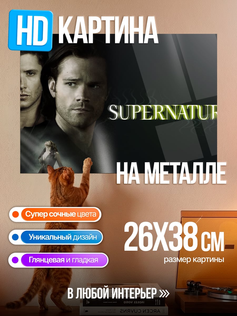 Картина на металле Братья Винчестер