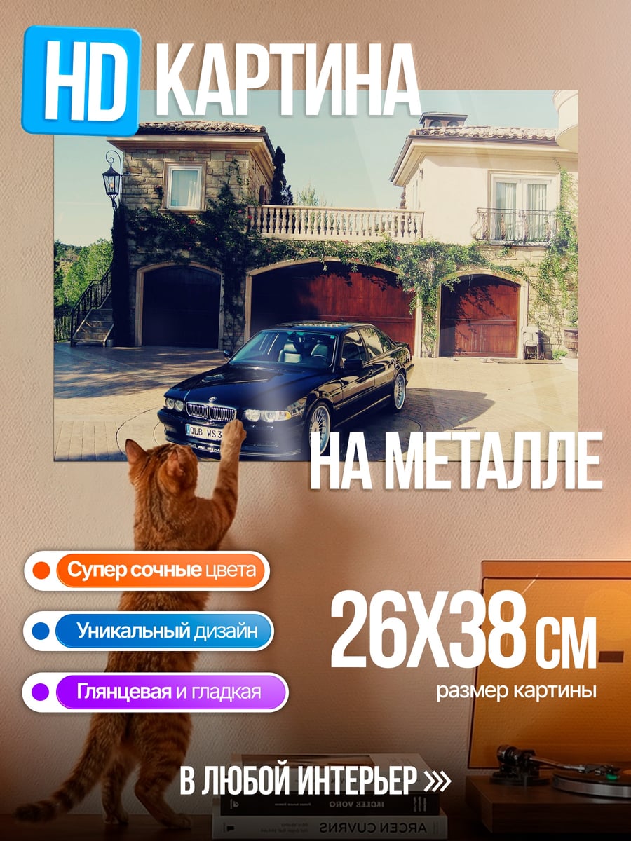 Картина на металле BMW