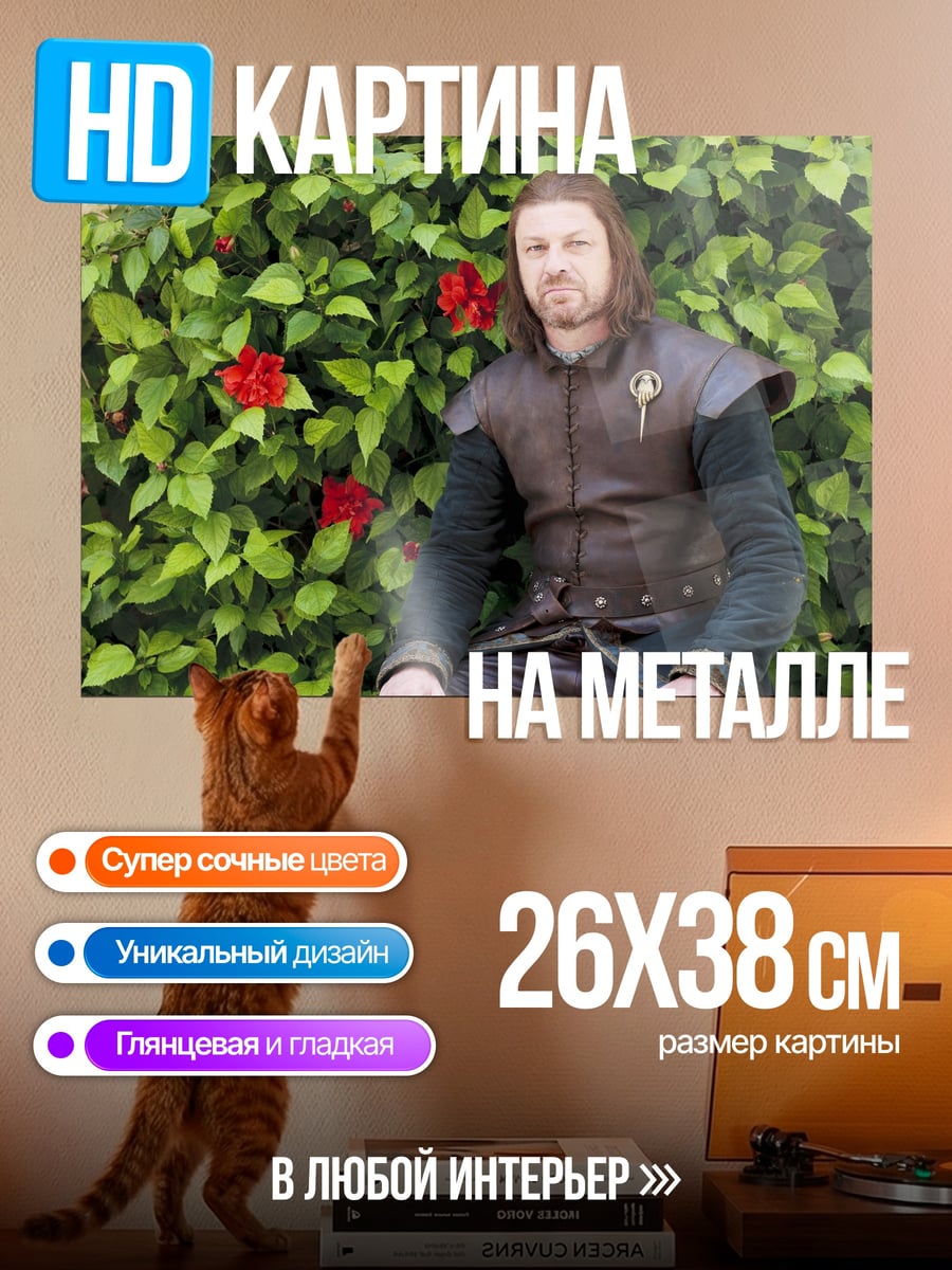 Картина на металле Нед Старк