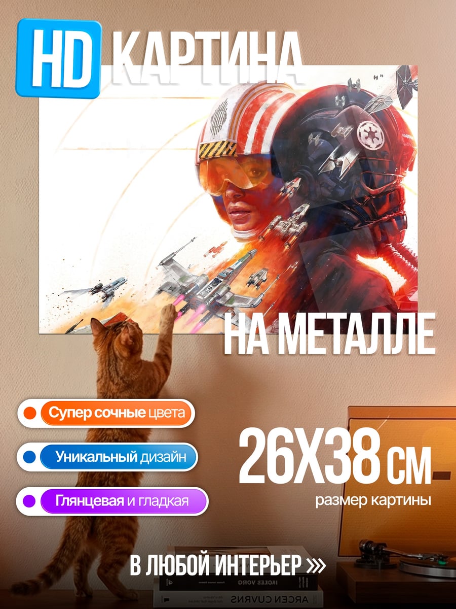 Картина на металле Звездные войны пилоты