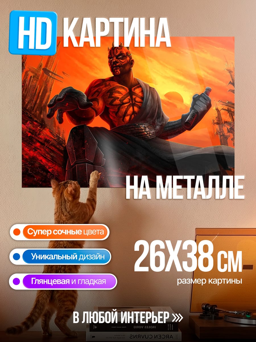 Картина на металле Дарт Мол