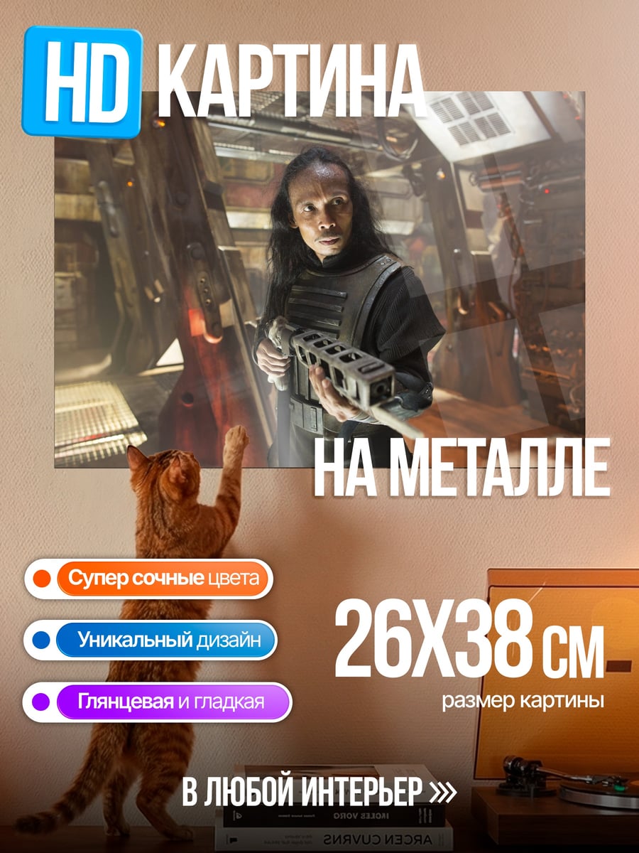 Картина на металле женщина с оружием
