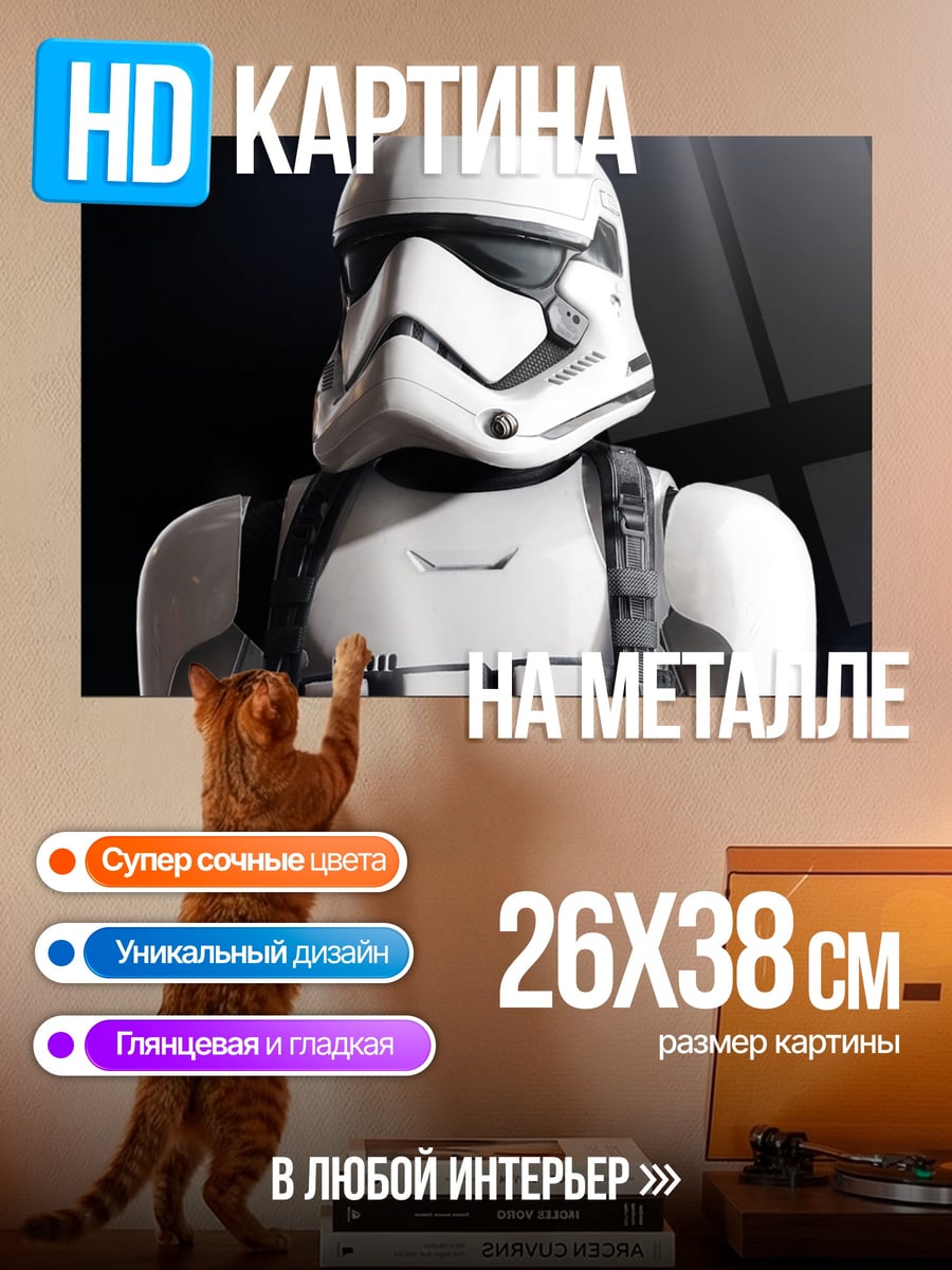 Картина на металле Штурмовик Первого Ордена