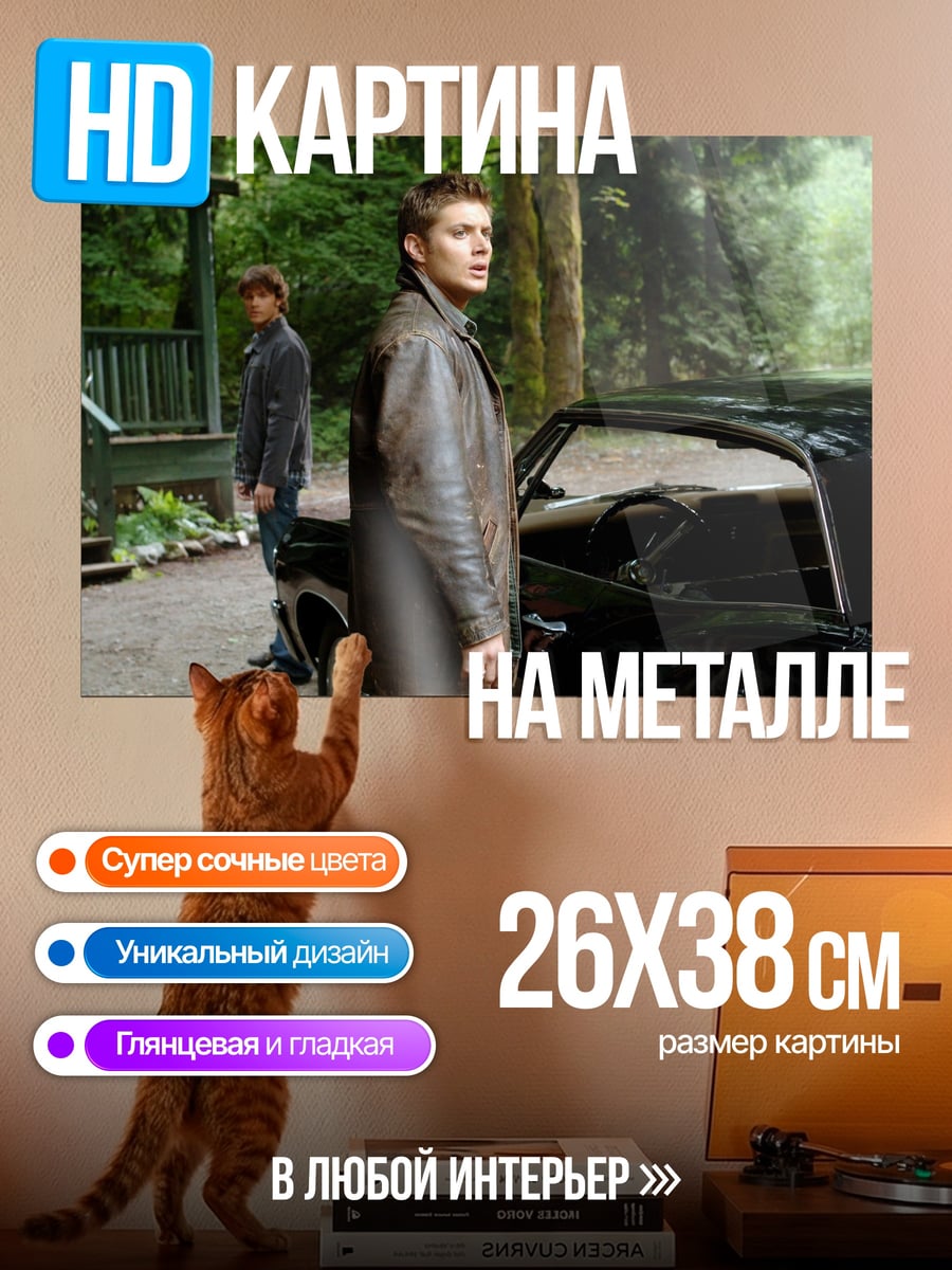 Картина на металле Братья Винчестер