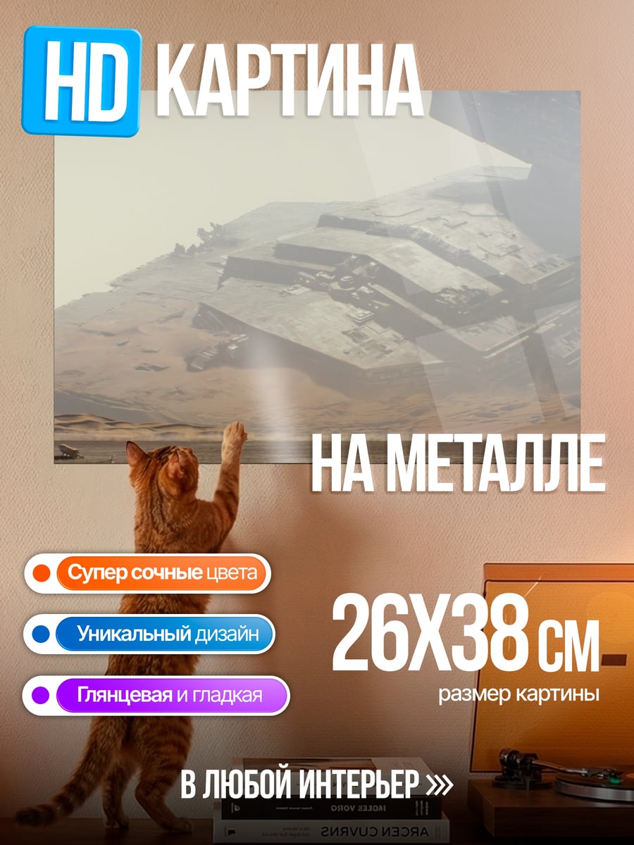 Картина на металле Звездный разрушитель