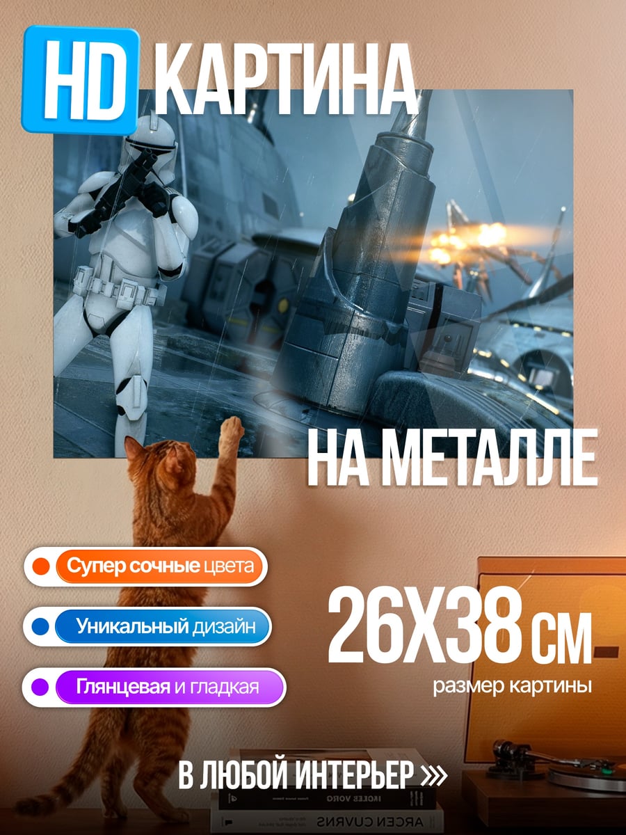 Картина на металле клон штурмовик