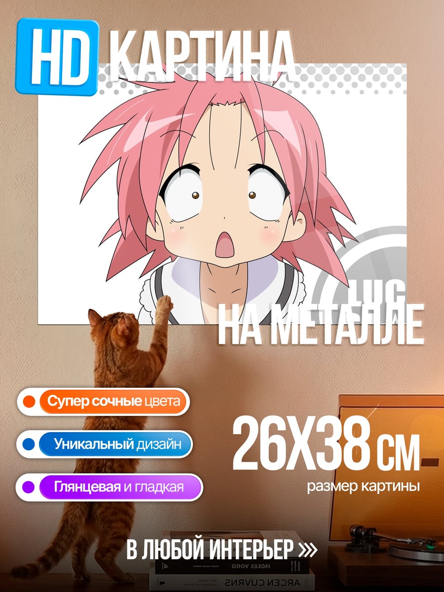 Картина на металле Аниме персонаж Lucky Star