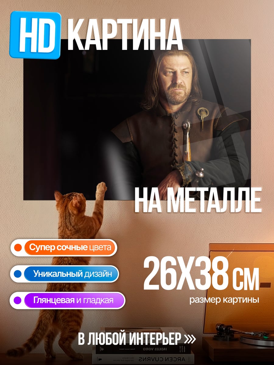 Картина на металле Нед Старк