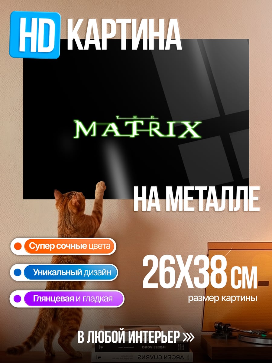 Картина на металле Матрица