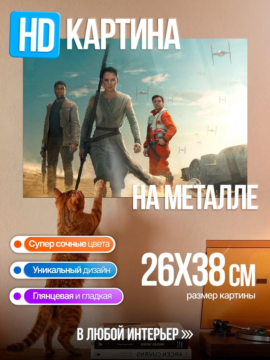 Картина на металле Звёздные войны пустыня