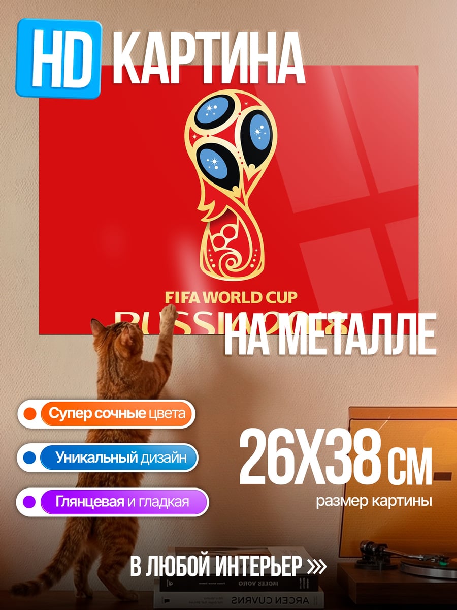 Картина на металле Кубок мира Россия 2018