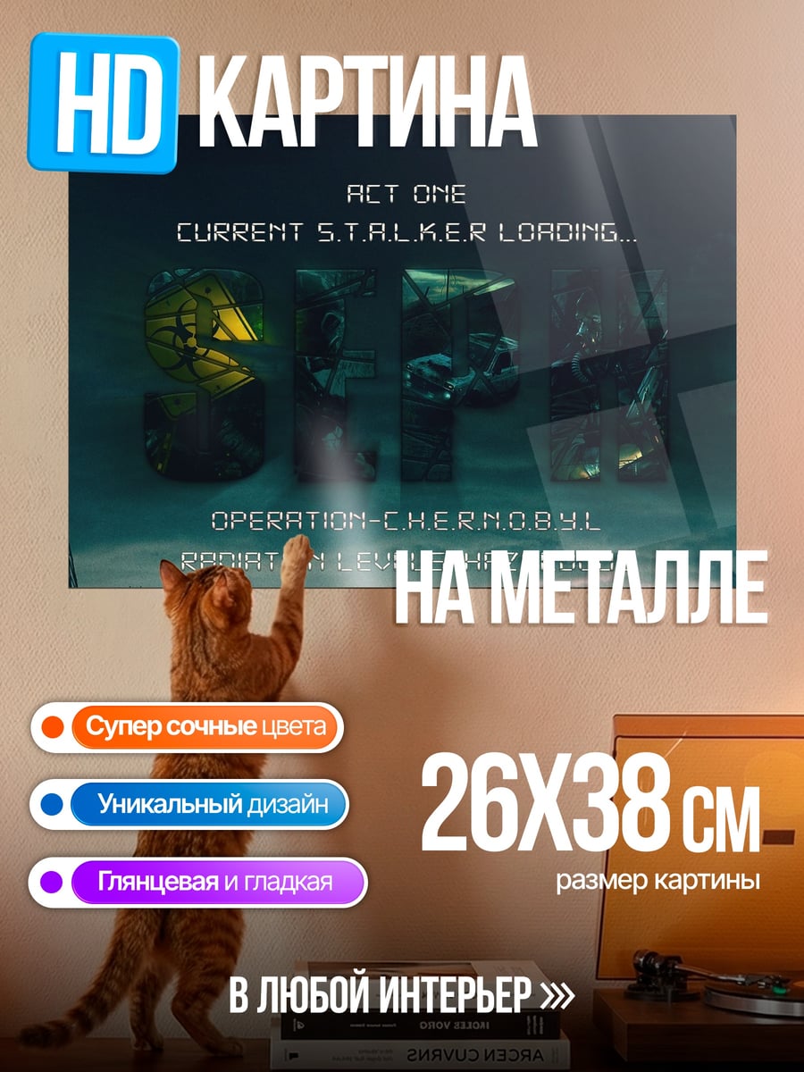 Картина на металле S.T.A.L.K.E.R.