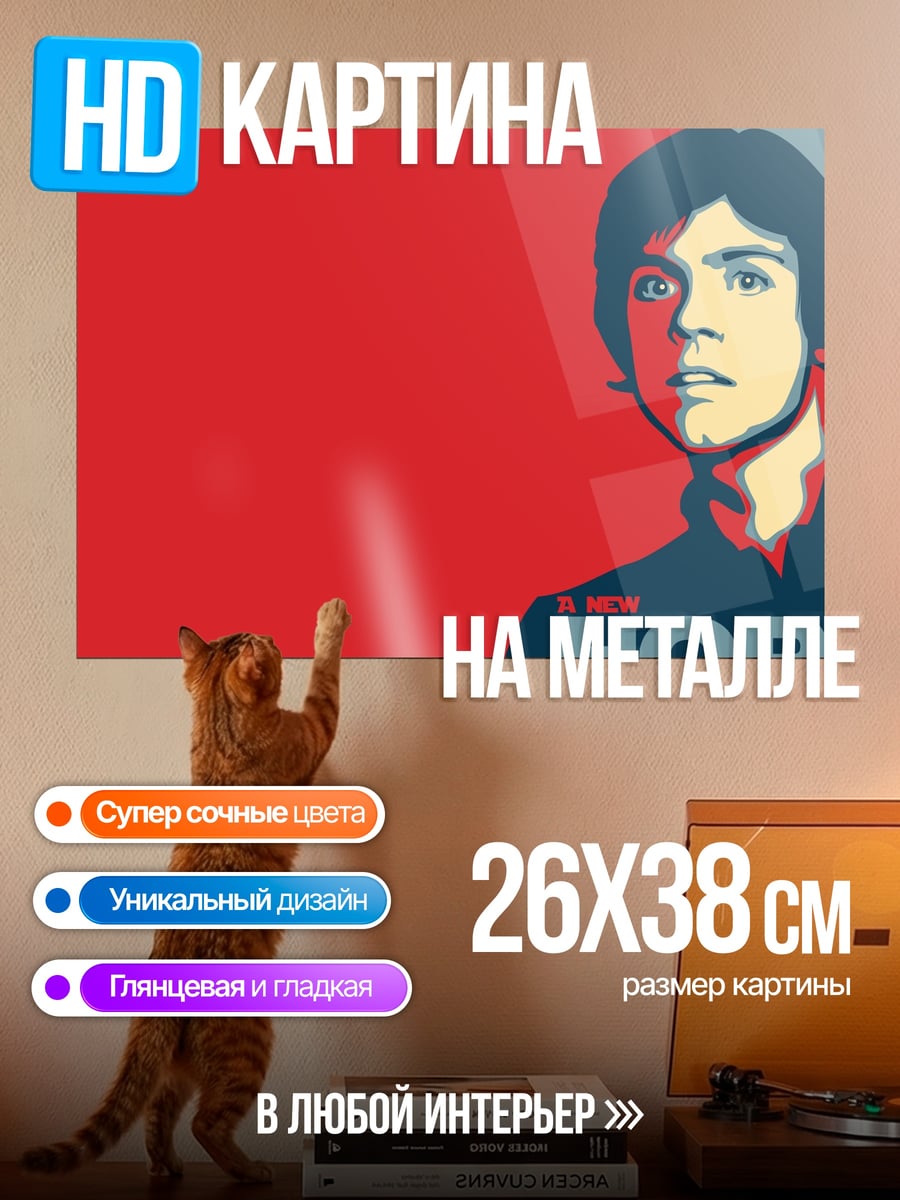 Картина на металле Люк Скайуокер Надежда