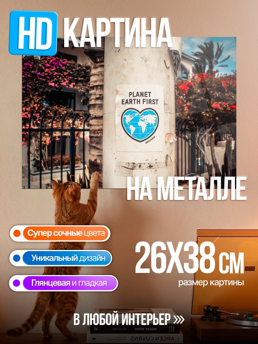 Картина на металле Планета Земля прежде всего
