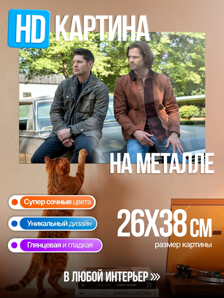 Картина на металле Братья Винчестеры