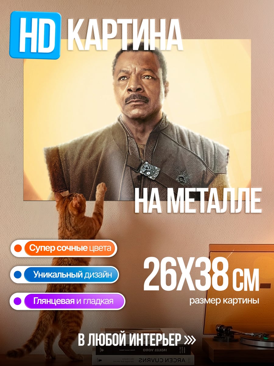 Картина на металле Лэндо Калриссиан