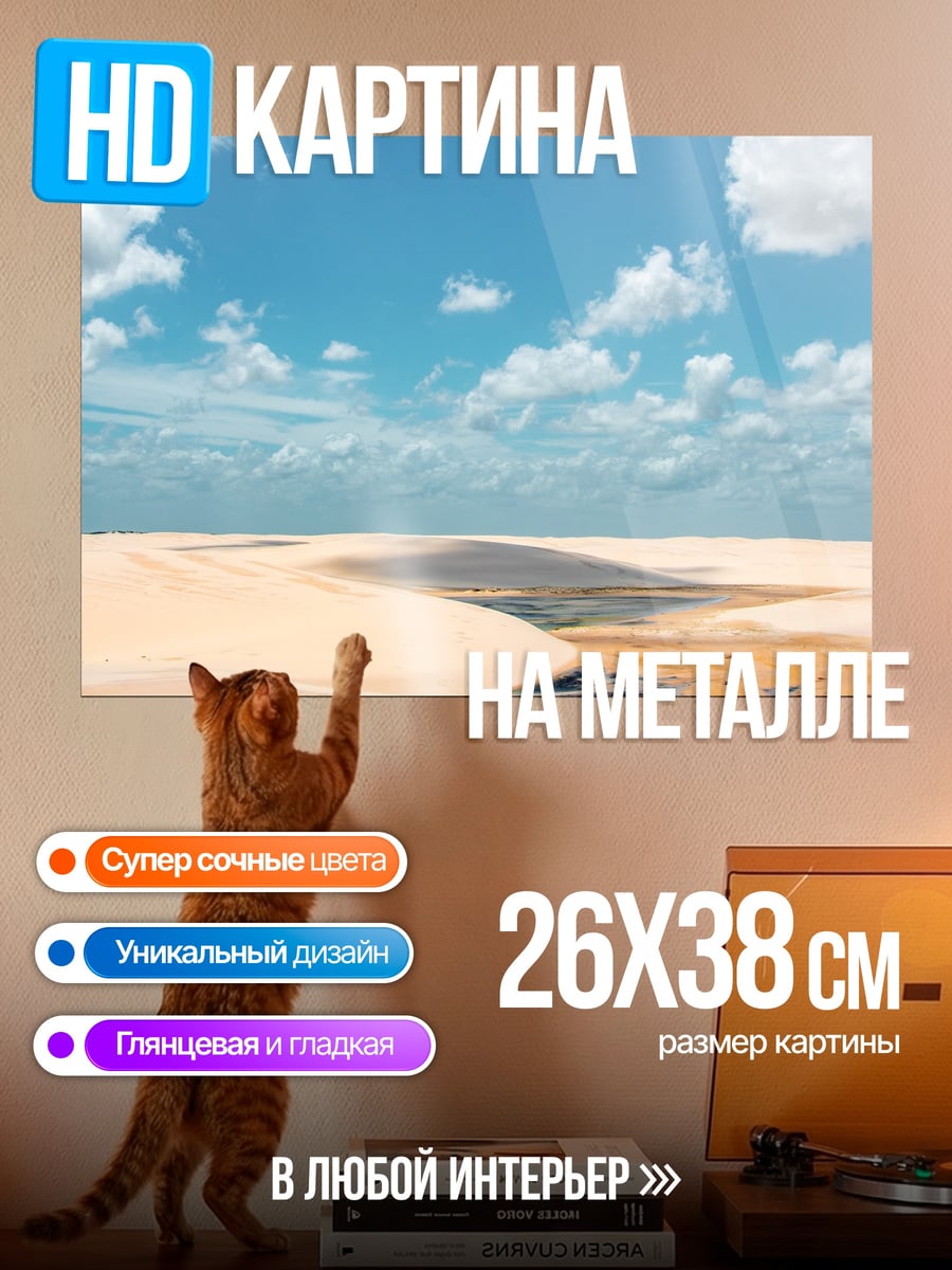 Картина на металле Пустынные дюны