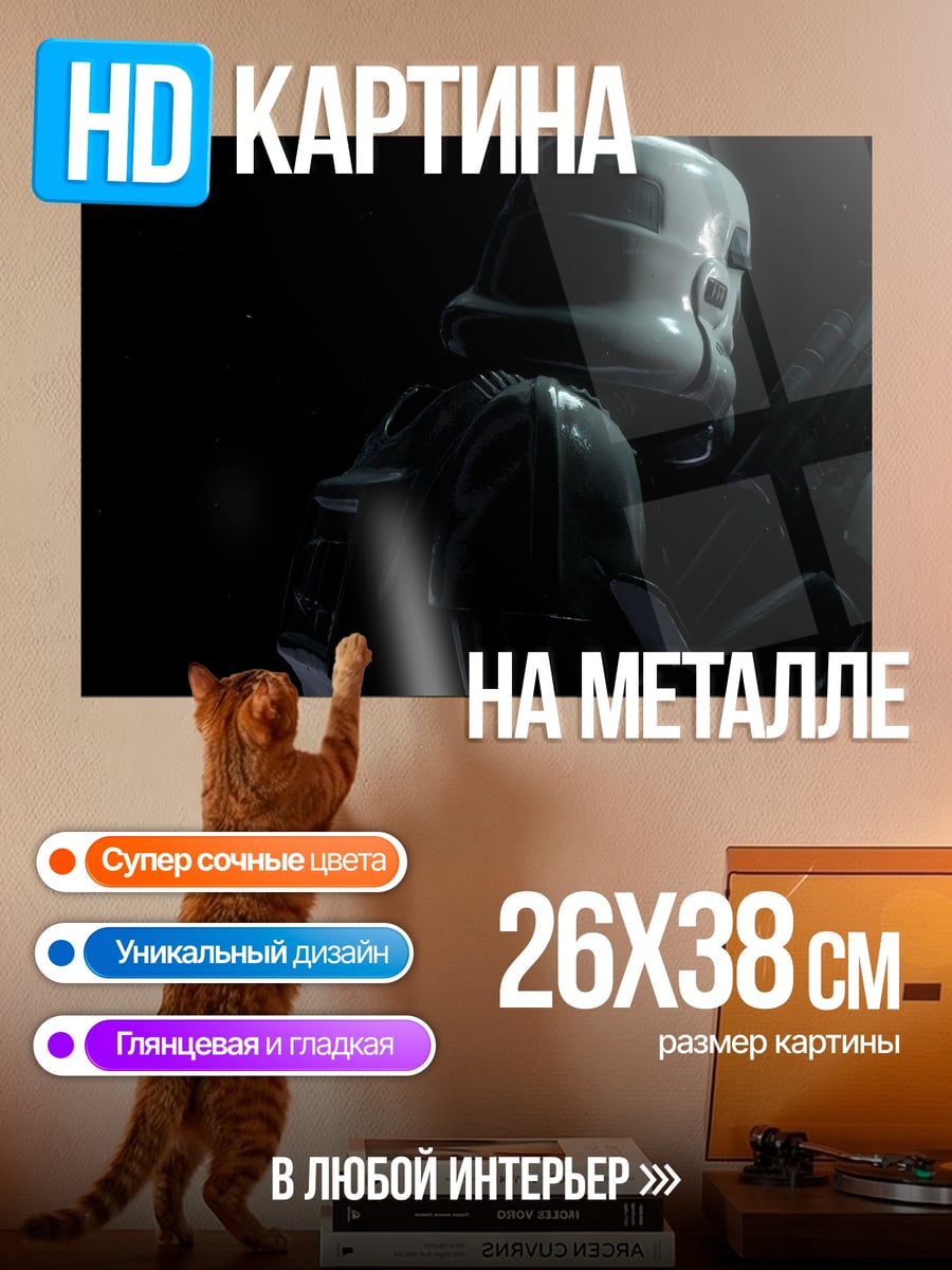Картина на металле Штурмовик