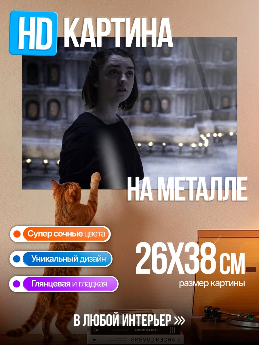 Картина на металле Арья Старк Игра Престолов
