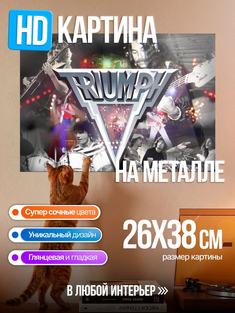Картина на металле Логотип группы Triumph