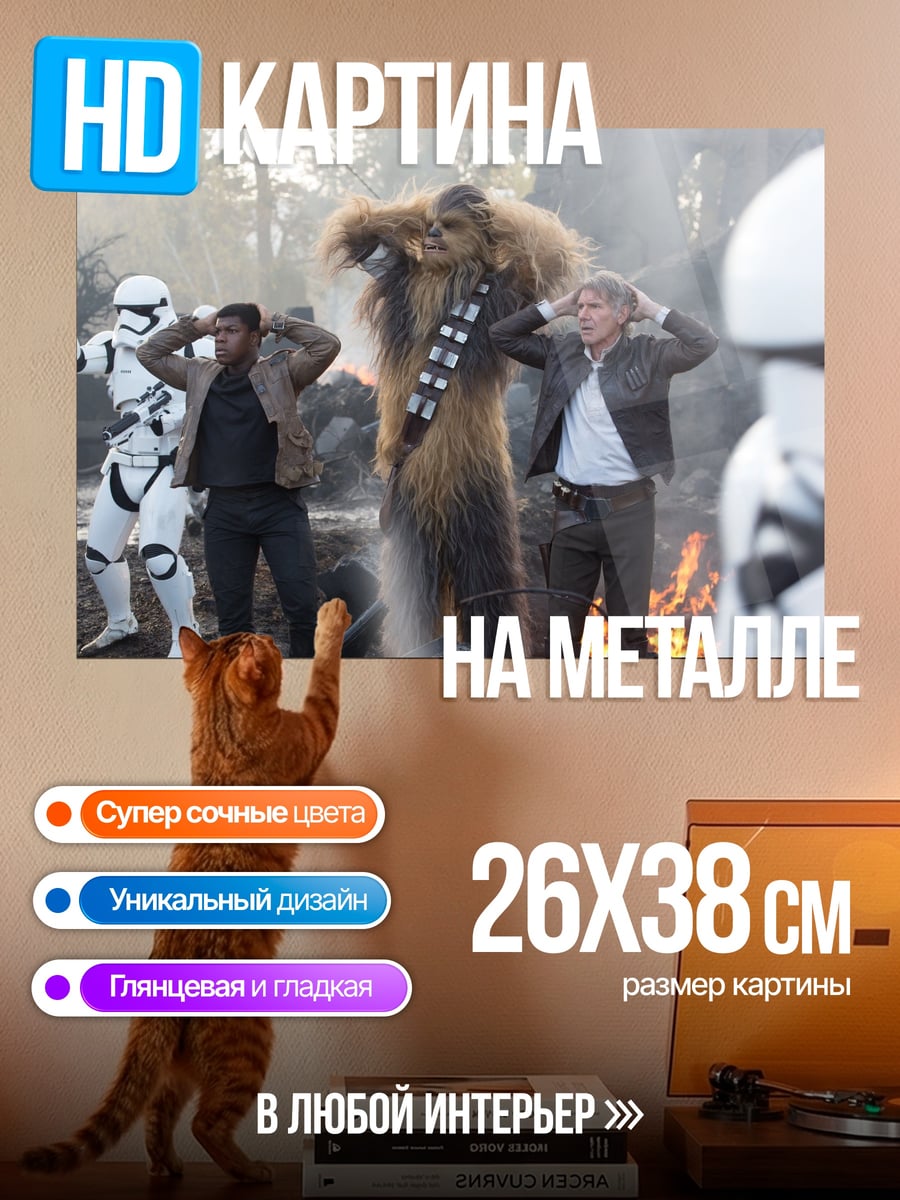 Картина на металле Звездные войны плен