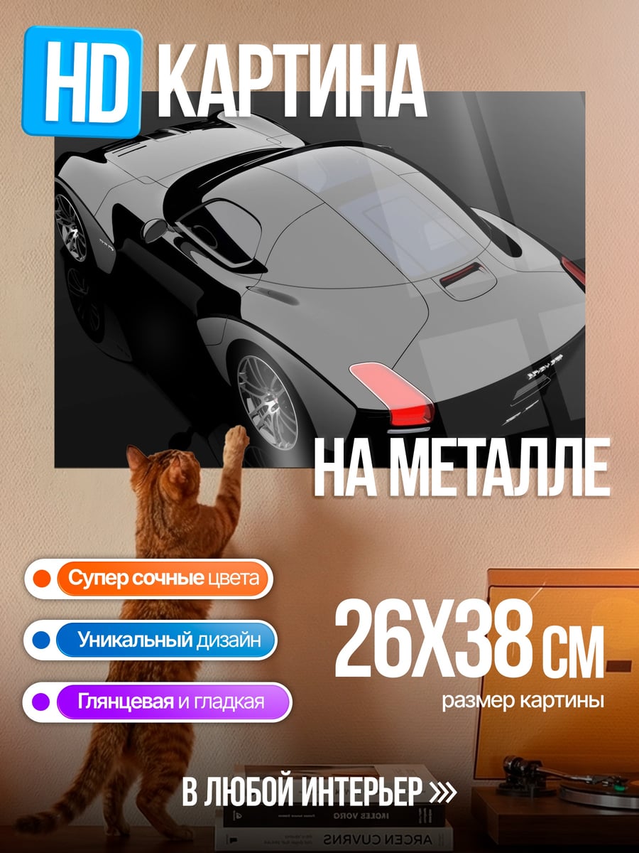 Картина на металле Спортивное купе