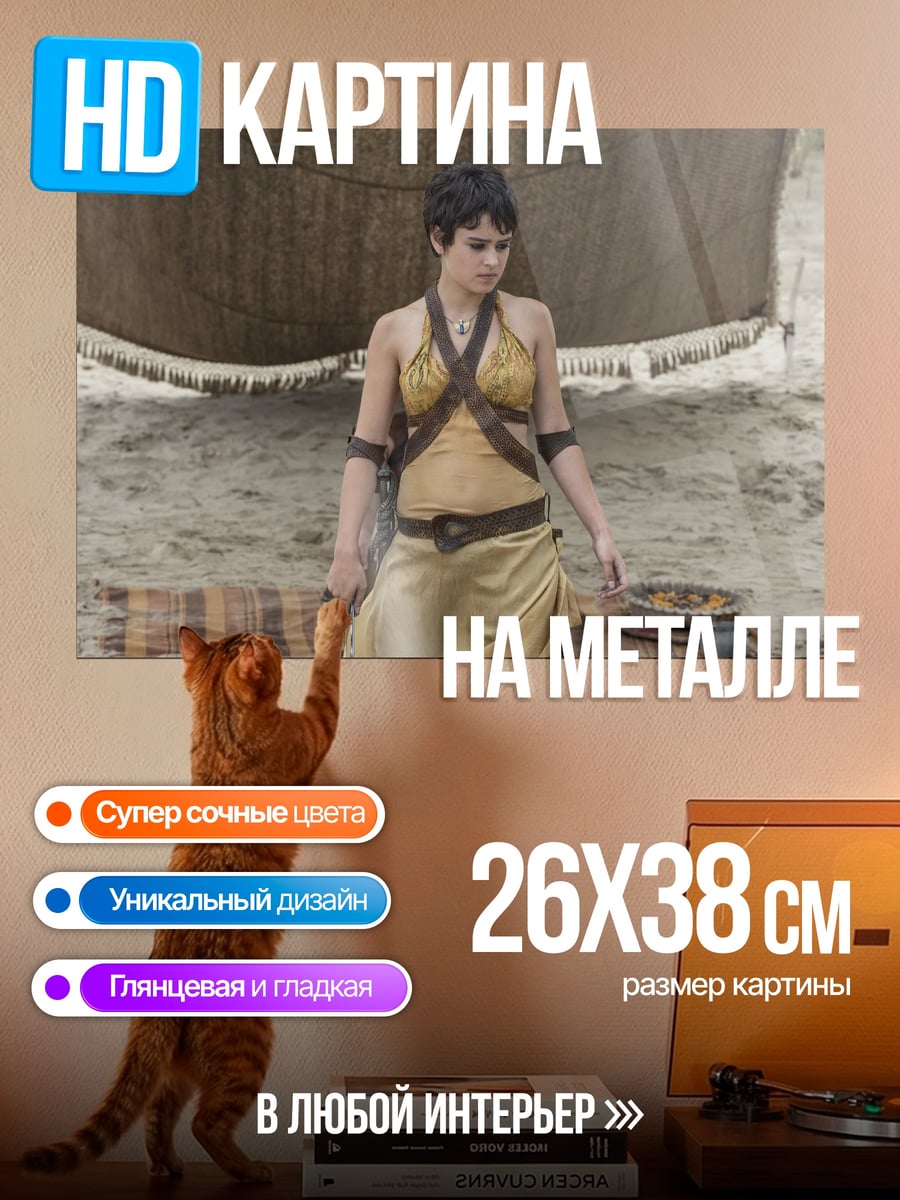 Картина на металле Воительница пустыни