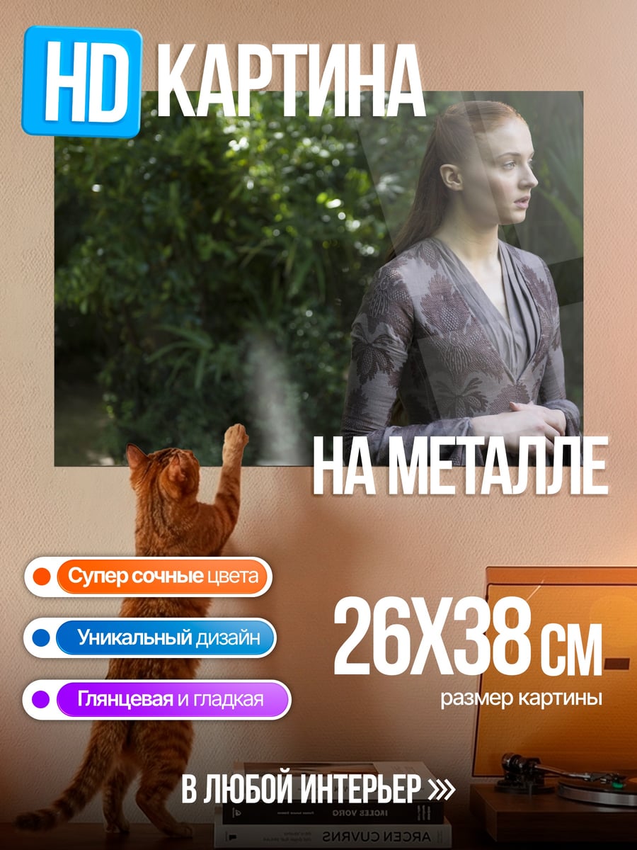 Картина на металле Санса Старк