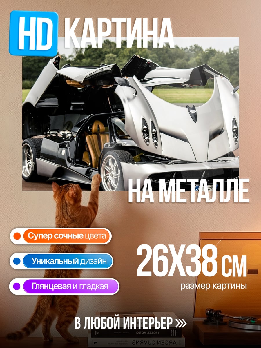Картина на металле Pagani Huayra
