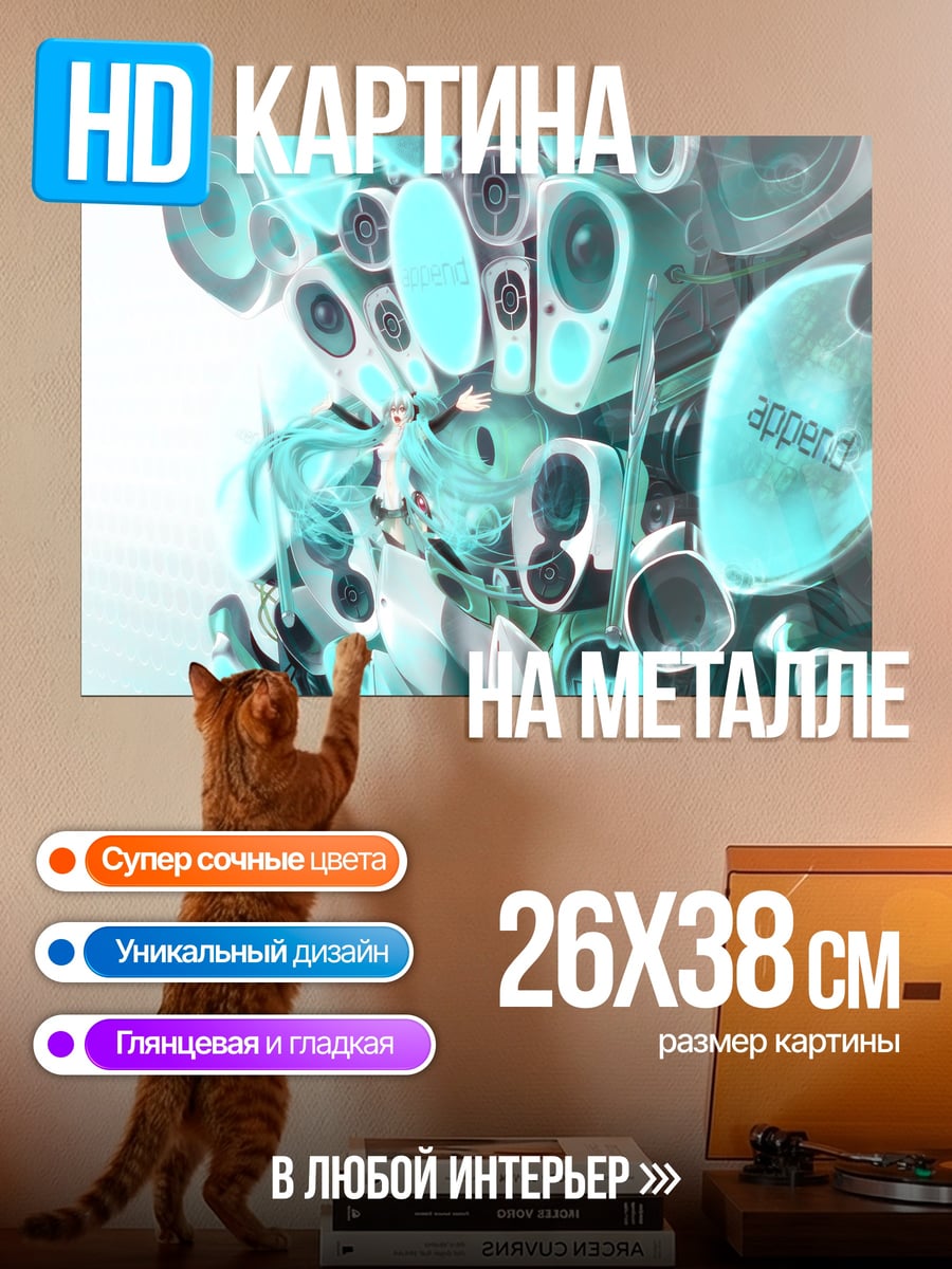 Картина на металле Аудиосистема